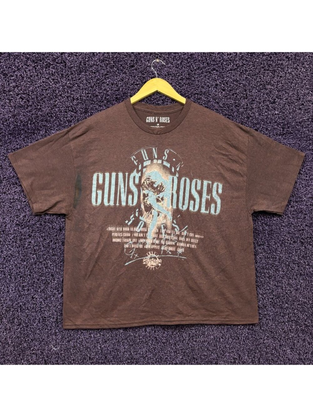 Guns N Roses Don't Cry Mineral Wash T-Shirt Size Medium